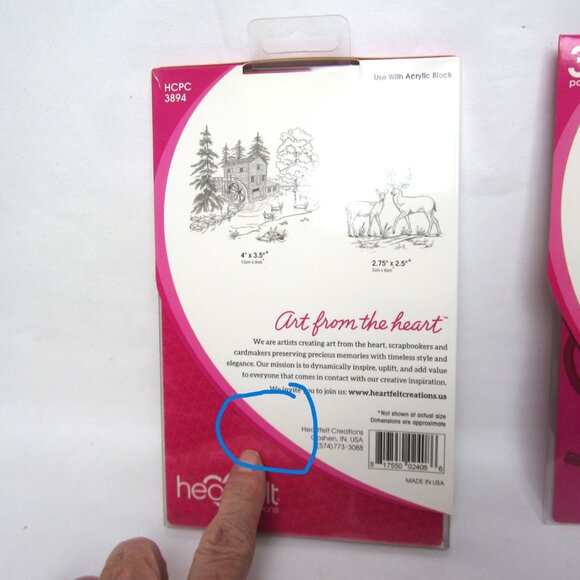 Heartfelt Creations Create a 'Scape Wilderness Cling Stamps & Craft Dies Nature - Picture 3 of 5